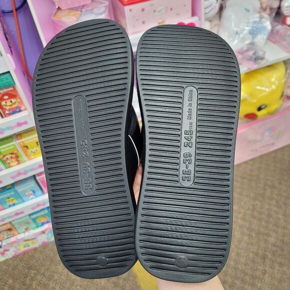 Brand New Sanrio Kuromi Black Heart Slippers Size: US 8 - Picture 9 of 10